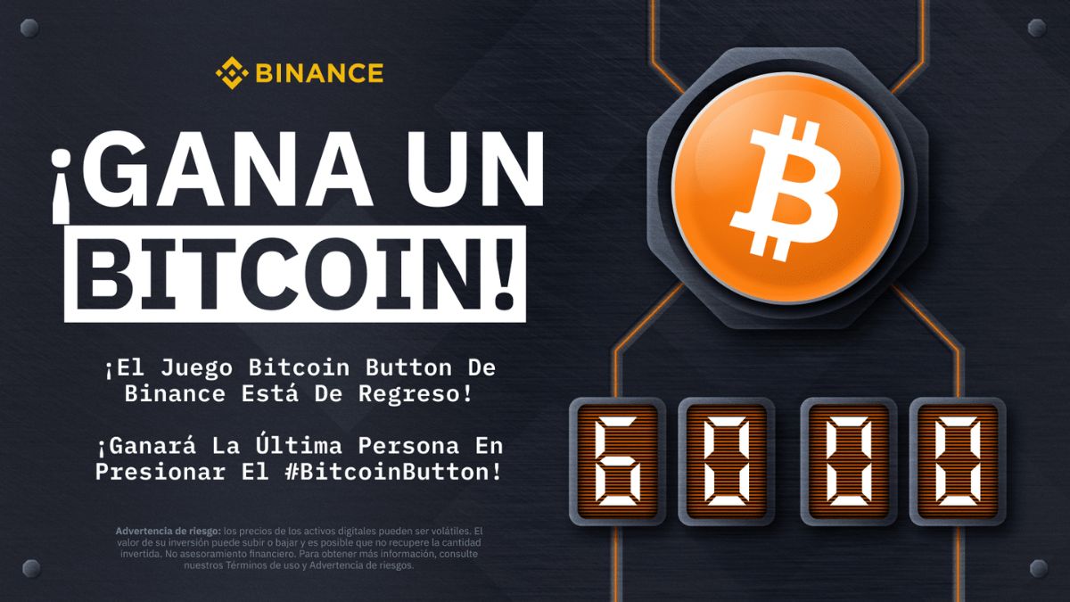 ¡El popular juego Bitcoin Button de Binance ha regresado! Binance trae de nuevo el juego que da a los usuarios la oportunidad de ganar 1 BTC
