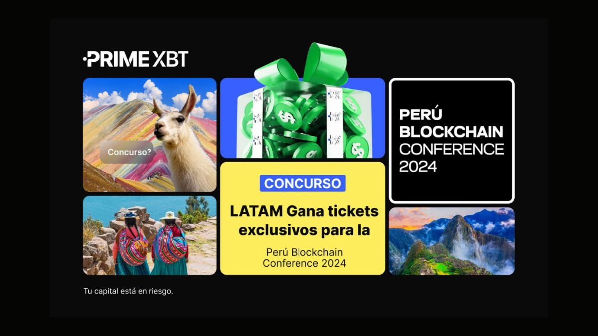 PrimeXBT, patrocinador principal de la Perú Blockchain Conference 2024, regala entradas y fondos para trading.