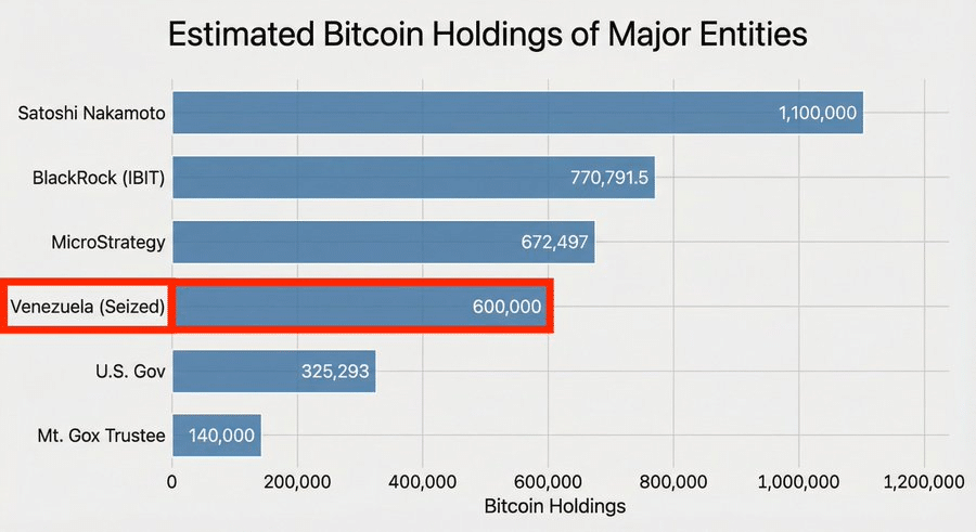 Las afirmaciones de inteligencia sugieren que Venezuela puede controlar una enorme “reserva en la sombra” de Bitcoin de hasta 600.000 BTC.