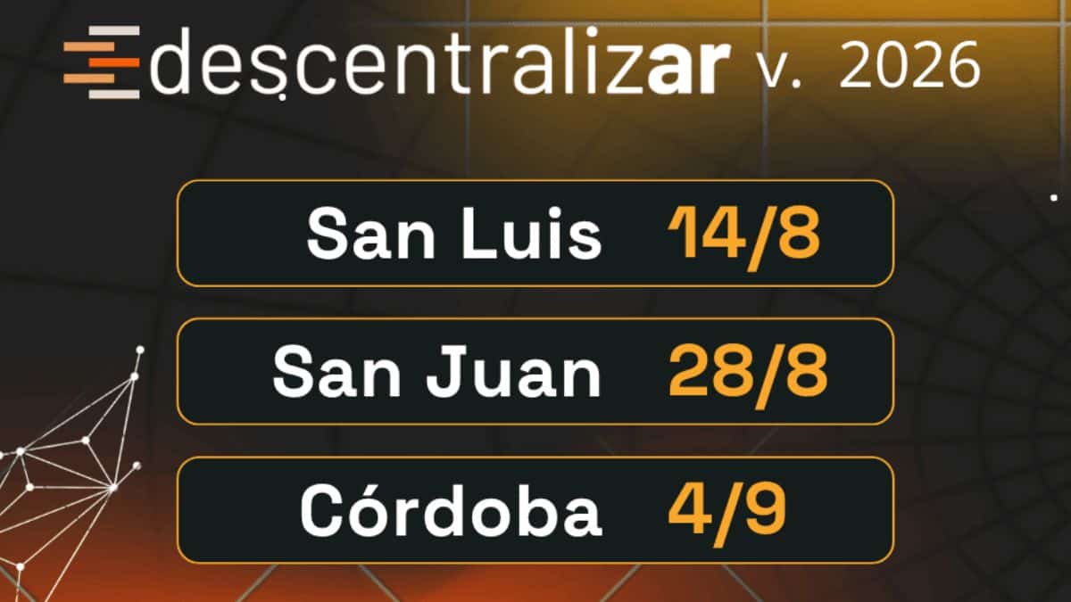 Descentralizar 2026: el evento federal sobre Bitcoin vuelve a recorrer Argentina con tres nuevas sedes