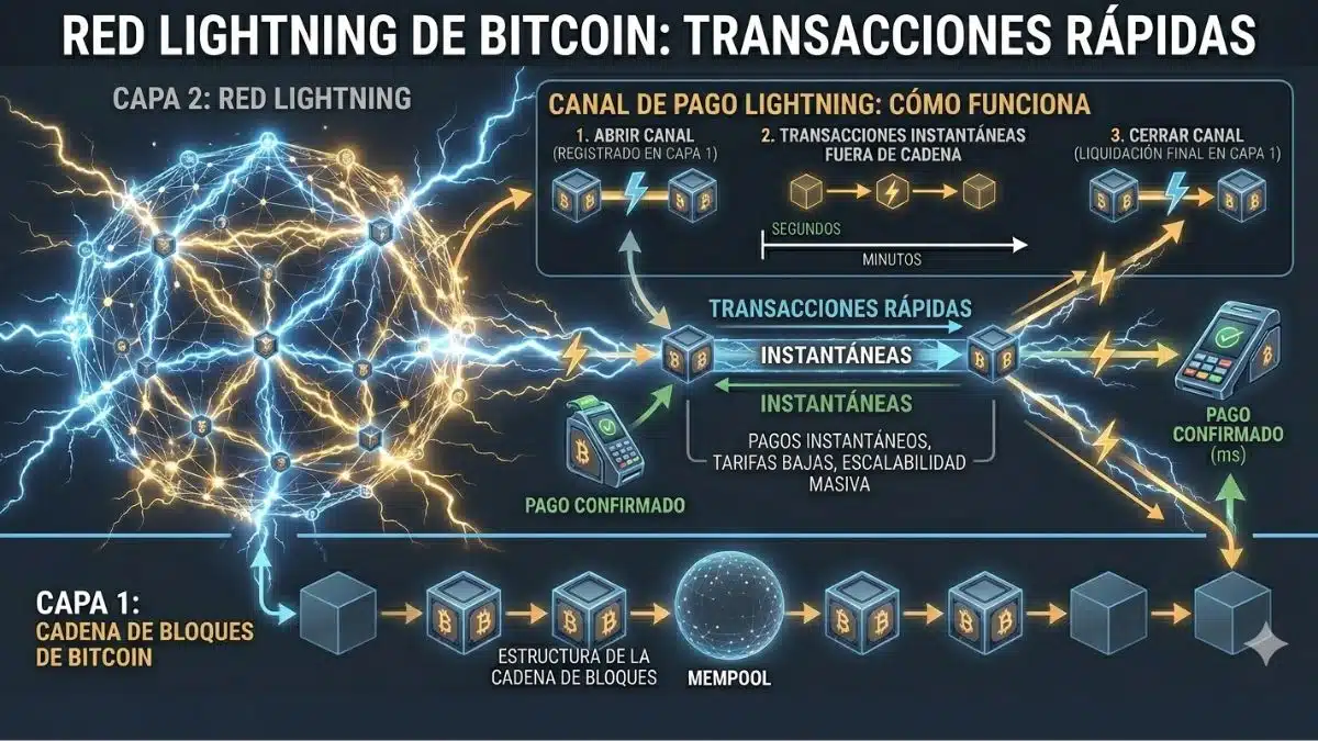 Lightning Network acelerando pagos de Bitcoin