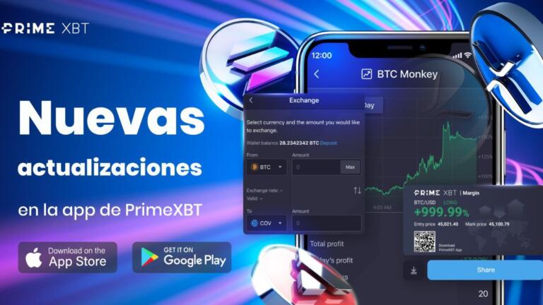 PrimeXBT logra optimizar la aplicación móvil y luce realmente fantástica