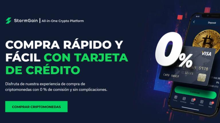 ¡Ya puedes comprar criptomonedas con tu tarjeta de crédito con StormGain!
