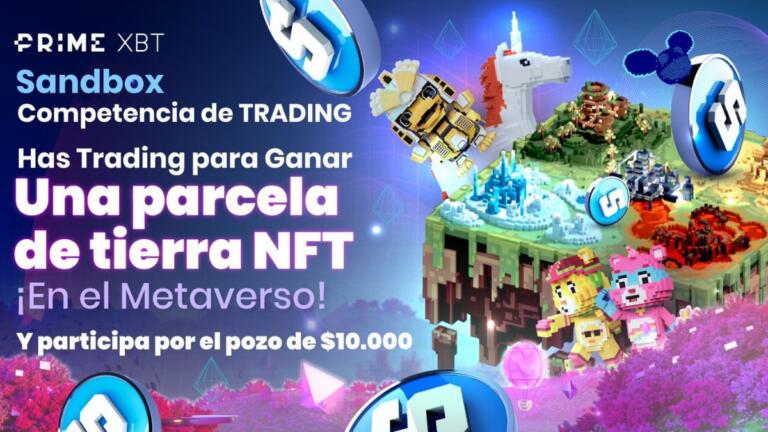 ¿Quieres ganar una parcela virtual en el metaverso The Sandbox? ¡Prime XBT lo hace posible!