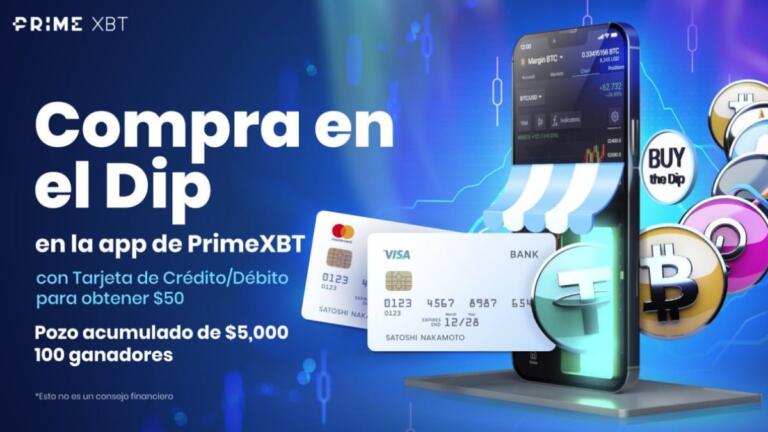 Compra criptomonedas desde la aplicación móvil de PrimeXBT y participa por $5000 en USDT