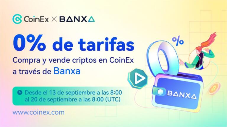CoinEx x Banxa: ¡Compra y vende criptomonedas sin comisiones!