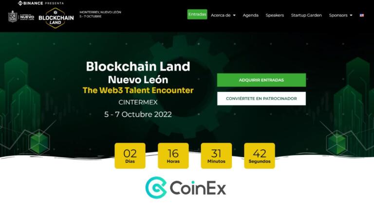CoinEx se apodera de Blockchain Land Nuevo León 2022