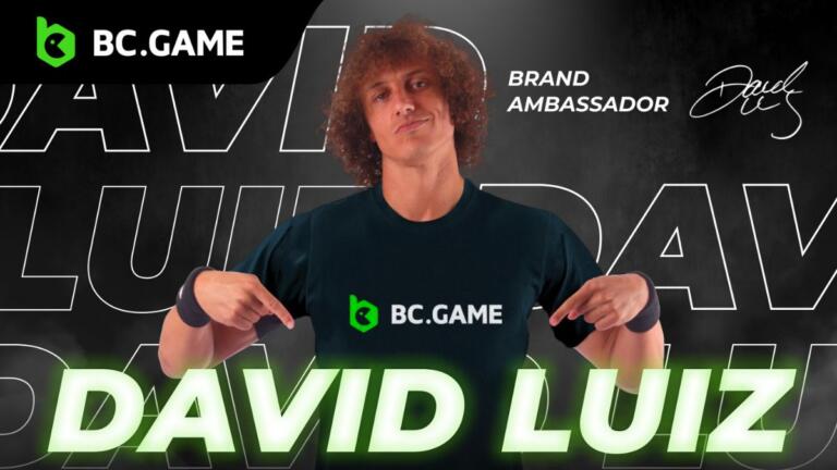 ​​El futbolista brasileño David Luiz es ahora el embajador de marca de BC.GAME