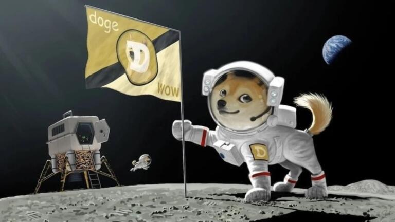 Dogecoin llega a la luna. La historia detrás de la misión espacial DOGE-1