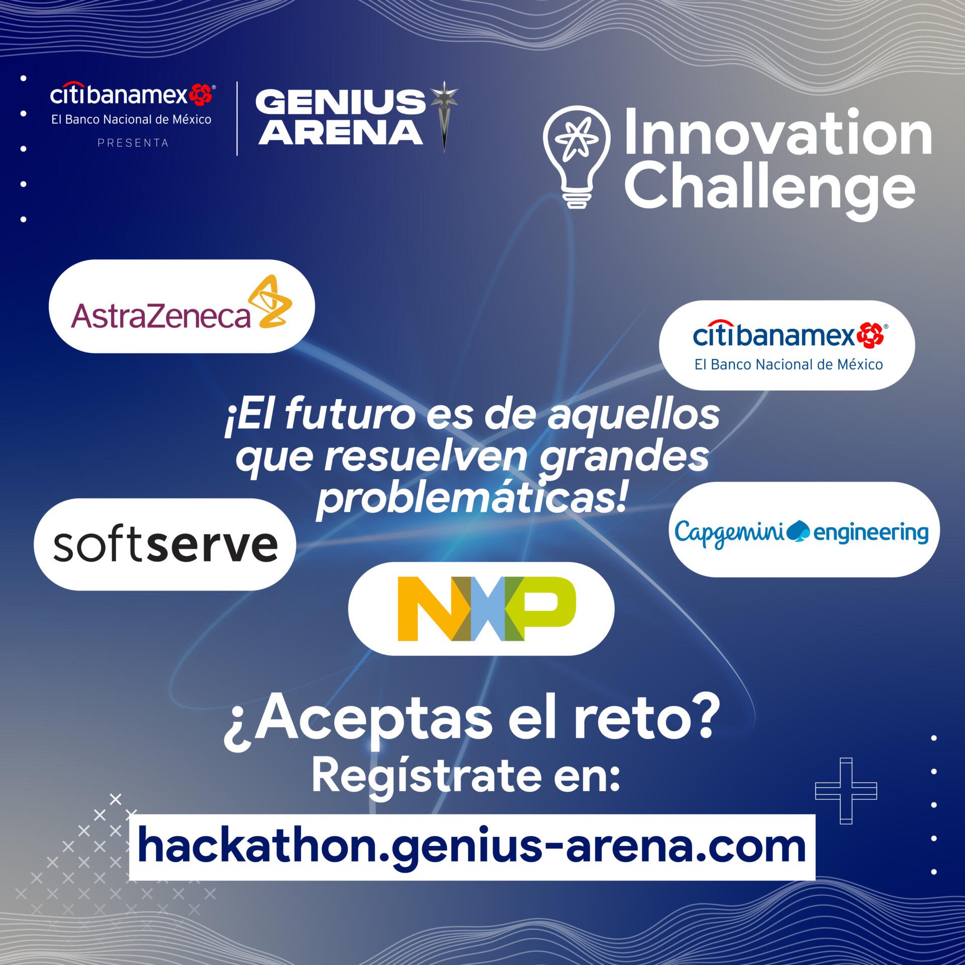 Con el objetivo de desafiar la creatividad, capacidad, resiliencia y trabajo en equipo de los talentos de Jalisco, llega Genius Arena, Innovation Challenge: Talent Hackathon