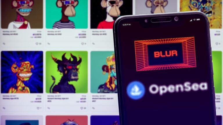 Blur vence a OpenSea en términos de volumen de transacciones diarias