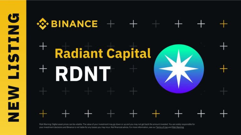 Binance anunció que listará el token RDNT de Radiant Capital y el precio se dispara