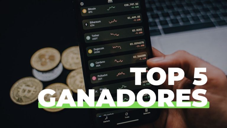Top 5 de monedas en alza en las últimas 24 horas según CoinMarketCap