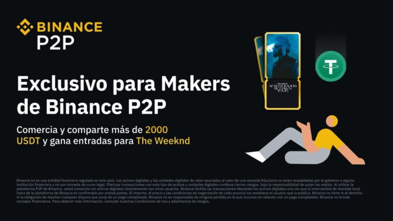 Binance anuncia emocionante promoción: ¡Entradas para The Weeknd y 2000 USDT en premios!