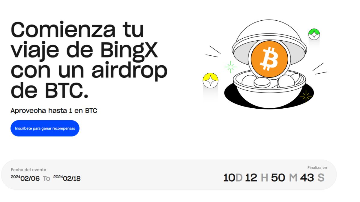 El reconocido intercambio BingX ha anunciado el lanzamiento de un emocionante airdrop de BTC. 
