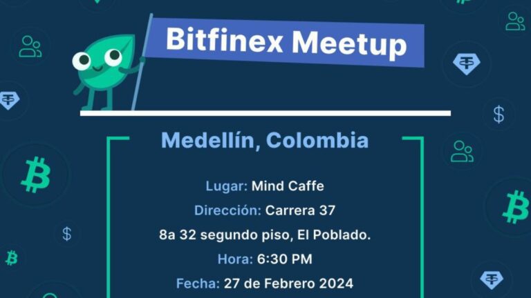 Bitfinex estará en la ciudad de Medellín para hablar del mercado P2P y sus oportunidades.