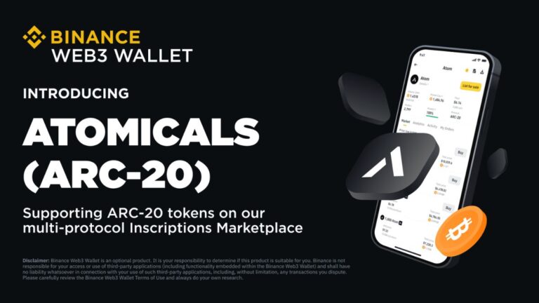 El intercambio de criptomonedas Binance anuncio recientemente la integración de tokens ARC-20 en su Mercado de Inscripciones.