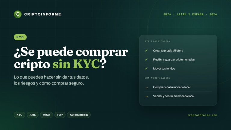 ¿Se puede comprar criptomonedas sin KYC? Lo que debes saber en 2026