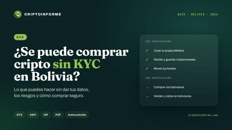¿Se puede comprar criptomonedas sin KYC en Bolivia? Lo que debes saber en 2026