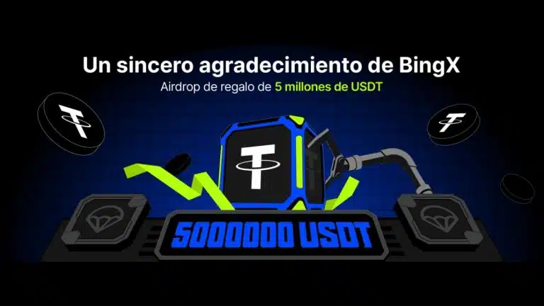 Como respuesta a esta situación, BingX ha decidido compensar a su comunidad mediante el lanzamiento de un airdrop de regalo de 5 millones de USDT.