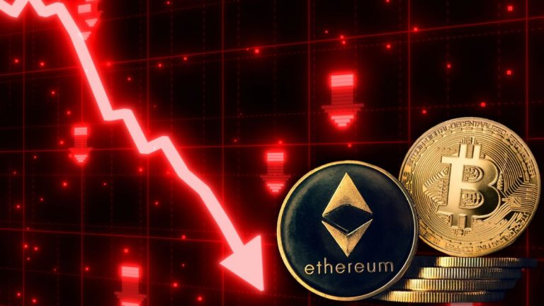 bitcoin y ethereum caen fuertemente.