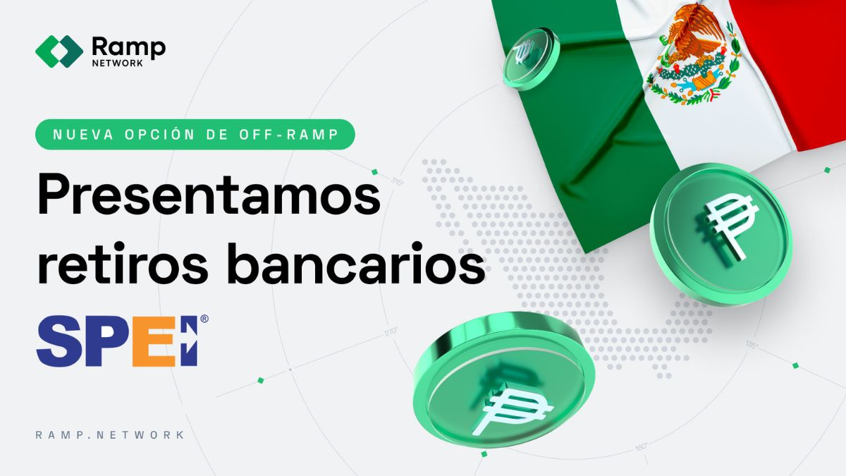 Ramp Network, la empresa de tecnología financiera que construye infraestructuras de pago conectando cripto con el sistema financiero global, está expandiendo su soporte de crypto-to-fiat off-ramp a SPEI.