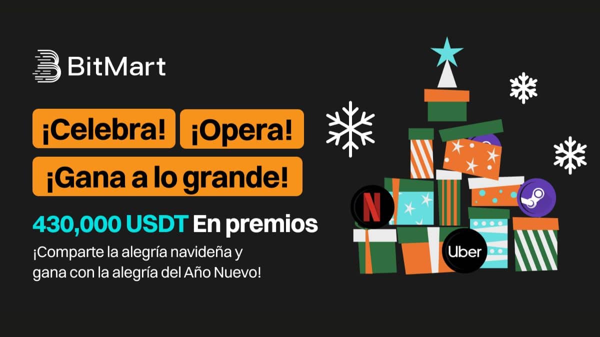 BitMart anuncia la campaña de Navidad y Año Nuevo 2024 con un premio acumulado de 430.000 USDT y ofertas navideñas exclusivas