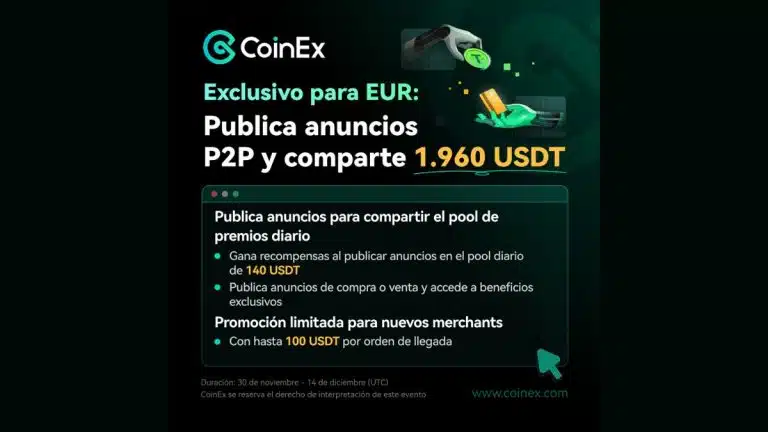 promoción CoinEx P2P España