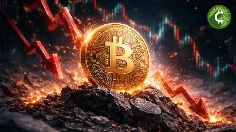 caída del precio de bitcoin y su CVD.