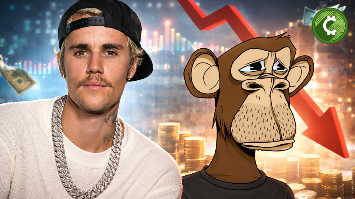 Justin Bieber compró en 2022 un NFT de Bored Ape por $1.2 millones y ahora vale cerca de $12.000, un 99% menos.