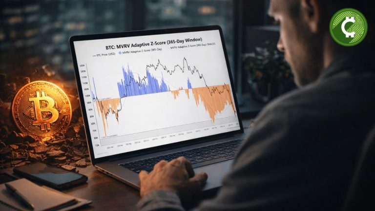 Bitcoin entra en zona de capitulación según el MVRV Adaptive Z-Score.