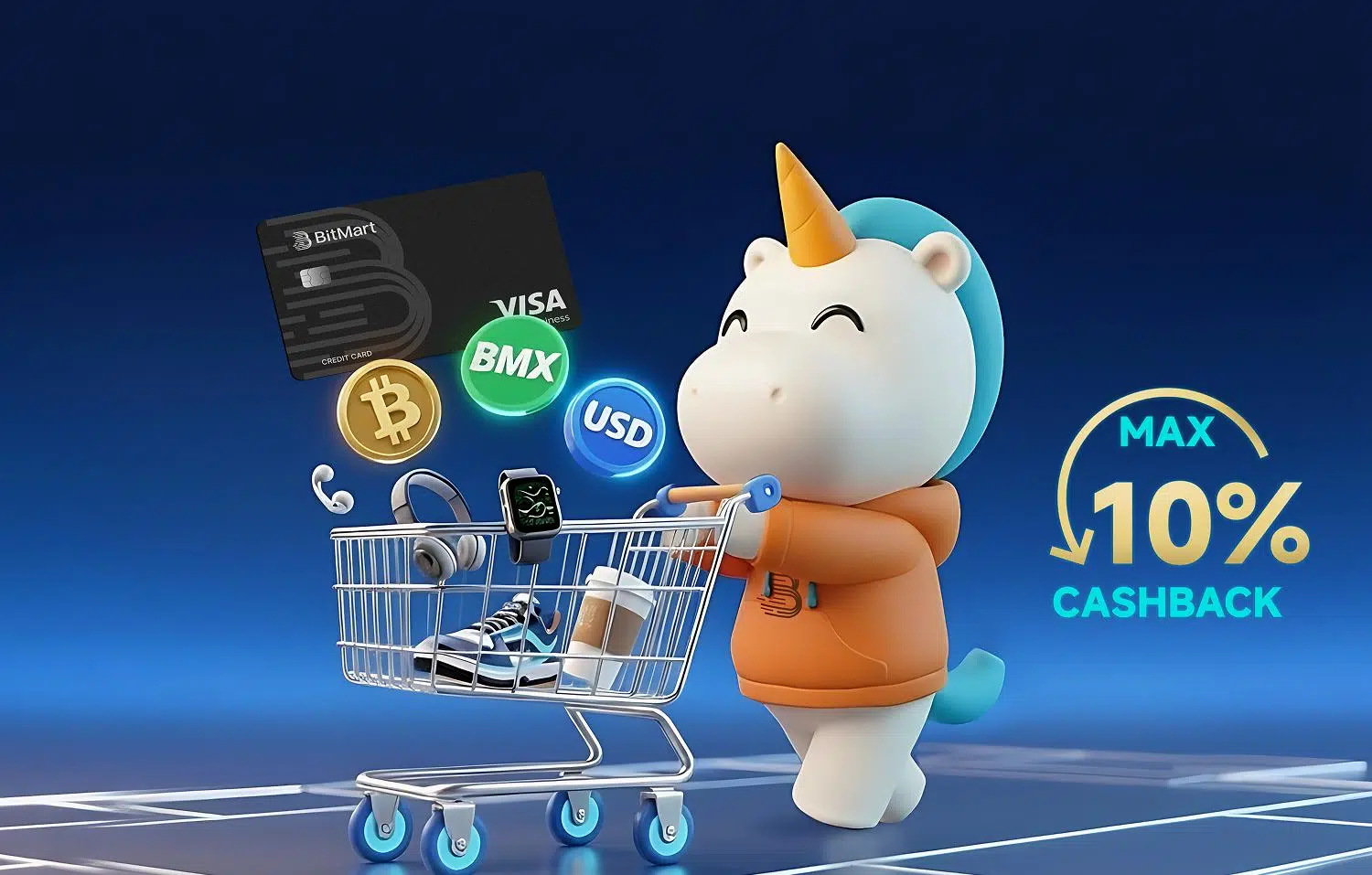 Cashback máximo de la BitMart Card.