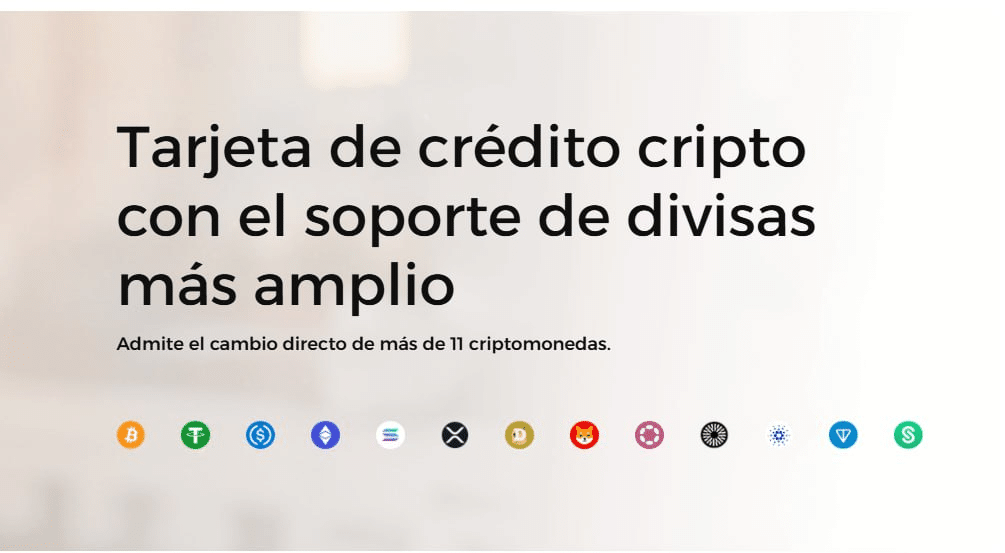 criptomonedas admitidas por la BitMart Card.