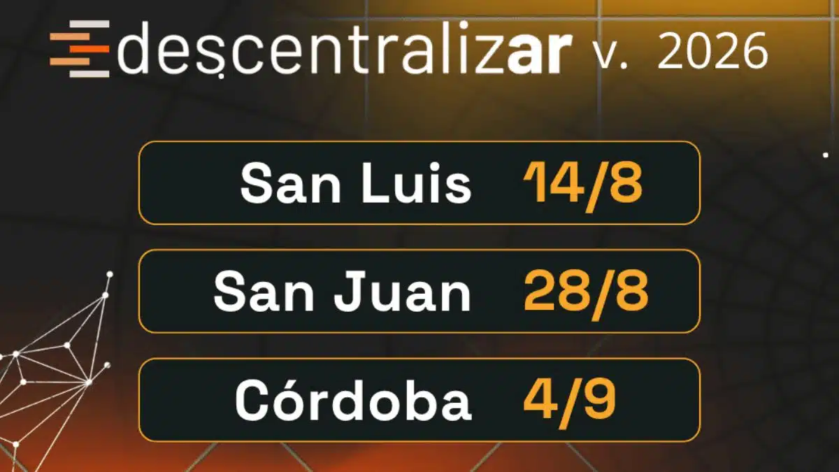 Descentralizar 2026: el evento federal sobre Bitcoin vuelve a recorrer Argentina con tres nuevas sedes