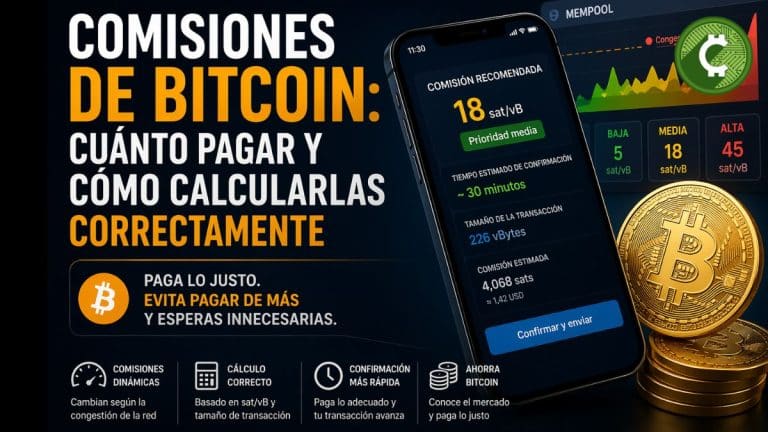 comisiones de bitcoin cuánto pagar y cómo calcularlas correctamente según la congestión de la red