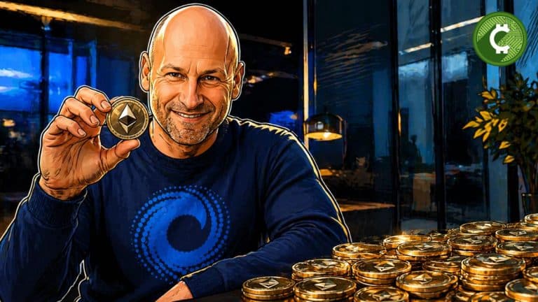 Joseph Lubin con sweater de Consensys sosteniendo Ethereum durante rescate DeFi United tras exploit
