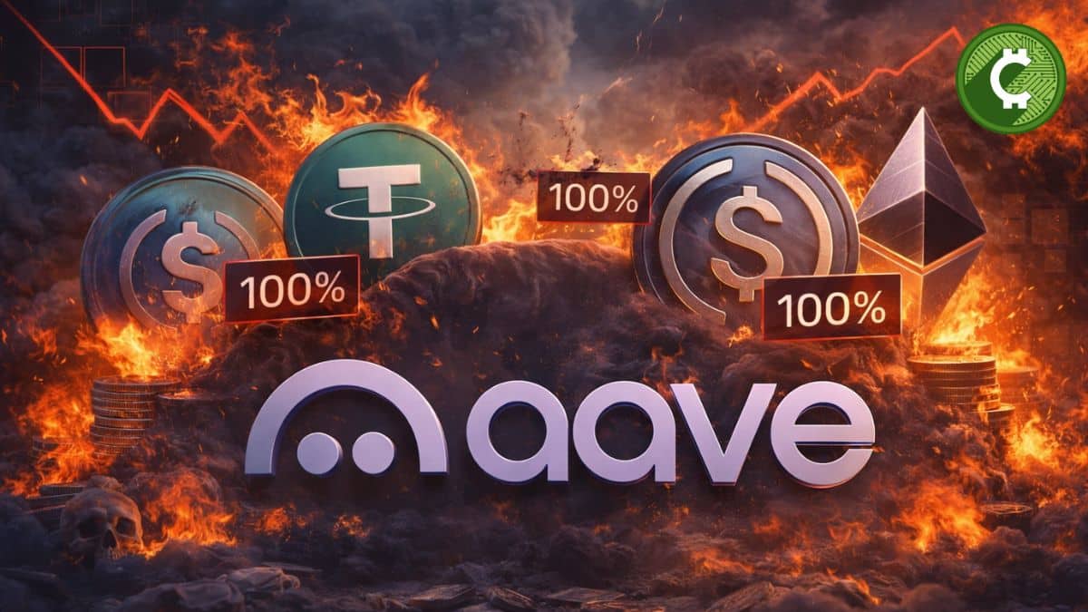 Mercados principales de Aave al 100% de utilización con crisis de liquidez y fondos bloqueados en USDT, USDC y ETH