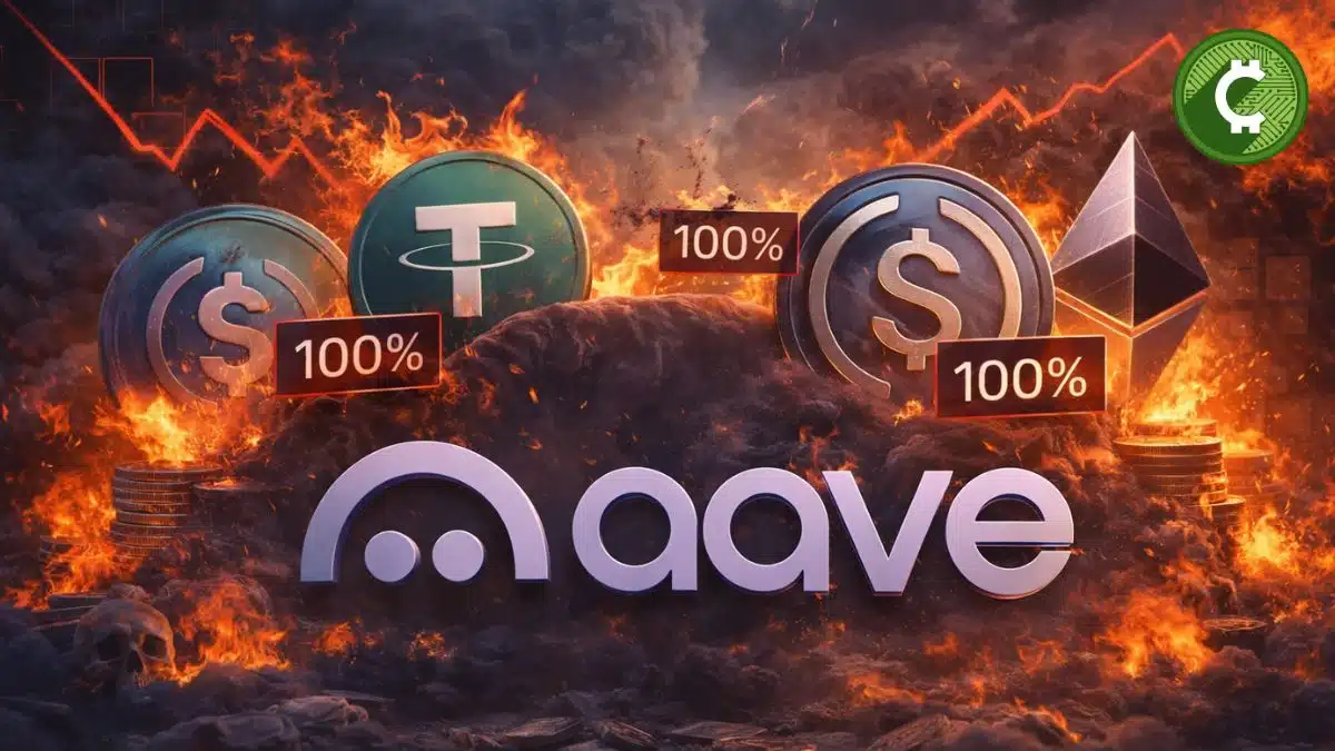 Mercados principales de Aave al 100% de utilización con crisis de liquidez y fondos bloqueados en USDT, USDC y ETH