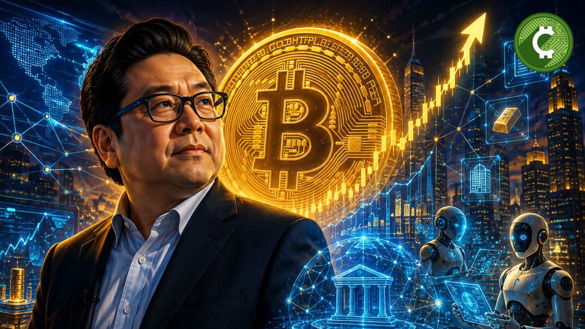 Tom Lee frente a un Bitcoin gigante y gráficos alcistas impulsados por IA y tokenización