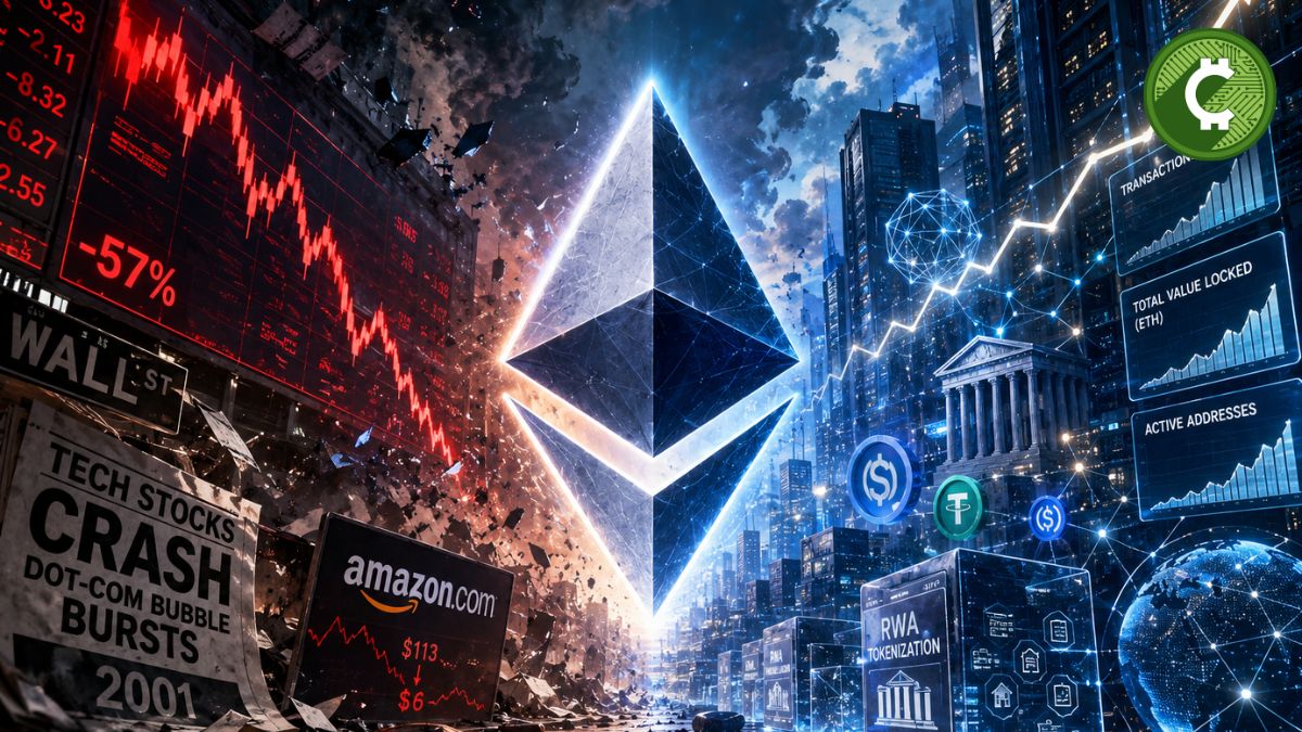 Ethereum comparado con Amazon durante la burbuja puntocom según Standard Chartered