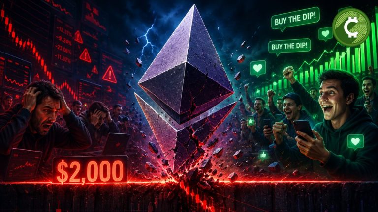 Ethereum rompiendo el soporte de $2,000 mientras traders minoristas reaccionan con FOMO y compras agresivas tras la caída del mercado.