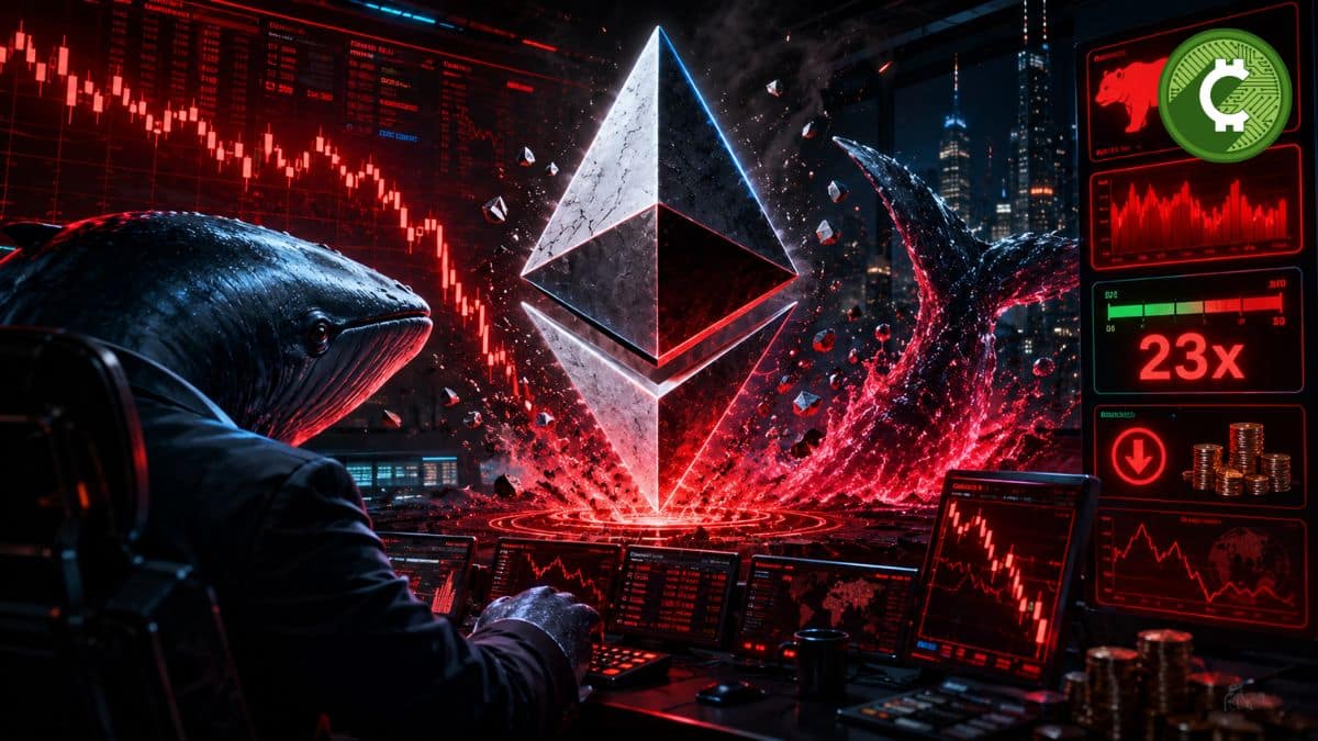 Ballena abrió short de $100 millones en Ethereum