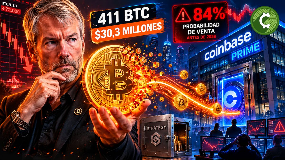 Michael Saylor observa una transferencia de Bitcoin de Strategy hacia Coinbase Prime mientras aumentan las especulaciones sobre una posible venta de BTC.