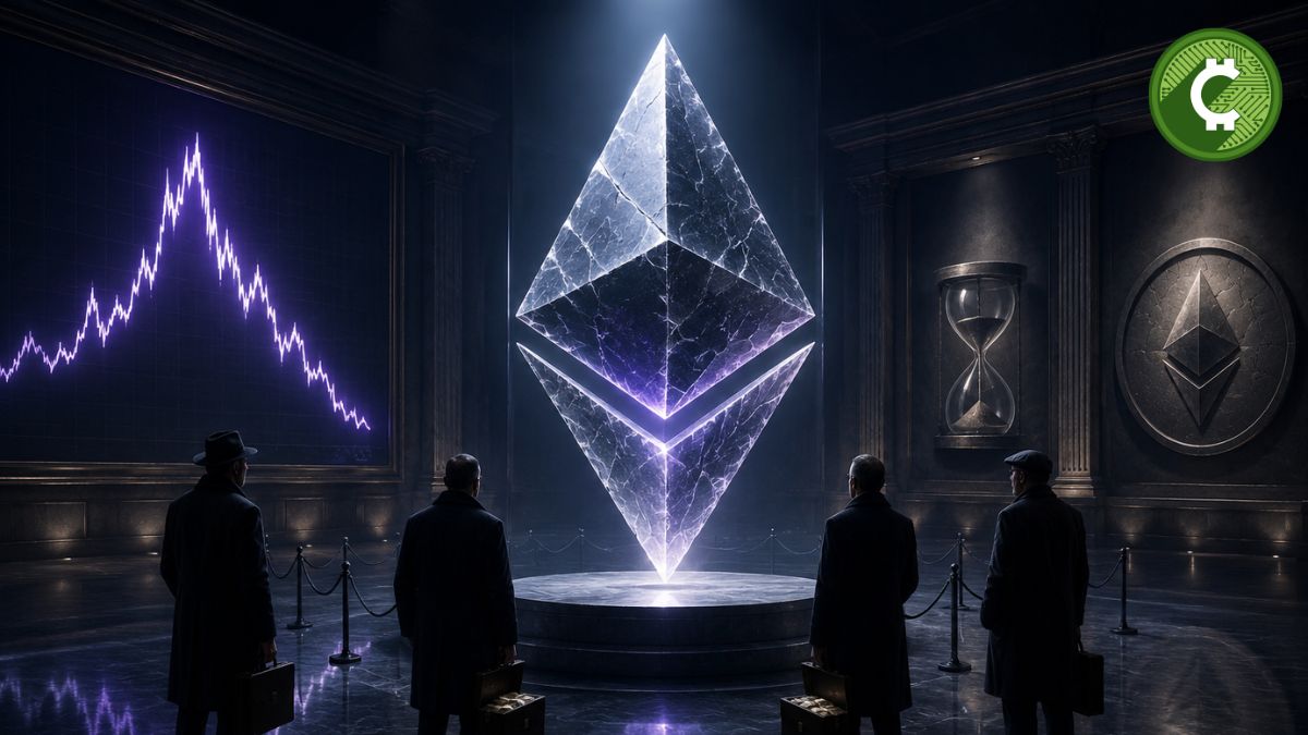 Ilustración conceptual de cuatro billeteras OG de Ethereum que despiertan tras ocho años para vender miles de ETH y asegurar ganancias millonarias.