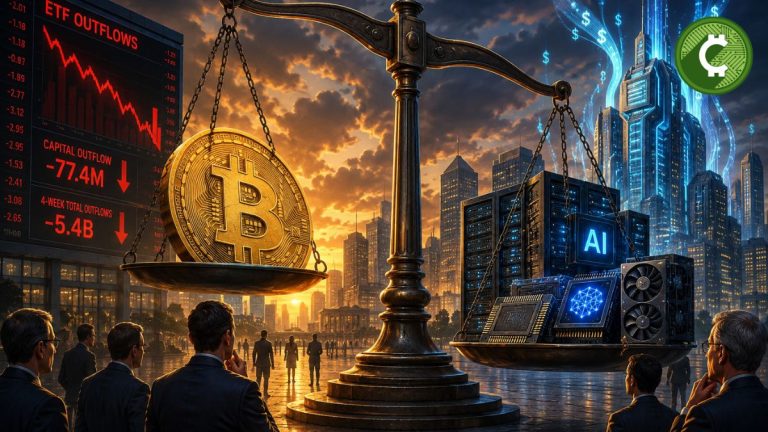 Bitcoin cerca de mínimos del ciclo mientras las salidas de ETF y la inteligencia artificial desvían capital del mercado cripto