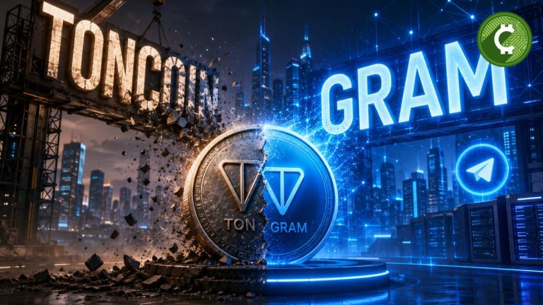Ilustración del cambio de marca de Toncoin a Gram, el nuevo nombre del token nativo de The Open Network (TON).