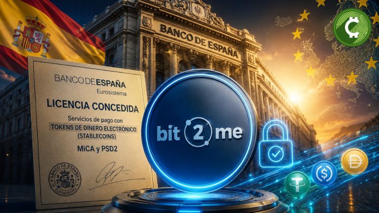 Bit2Me obtiene la primera licencia del Banco de España para ofrecer servicios de pago con stablecoins bajo el reglamento MiCA.