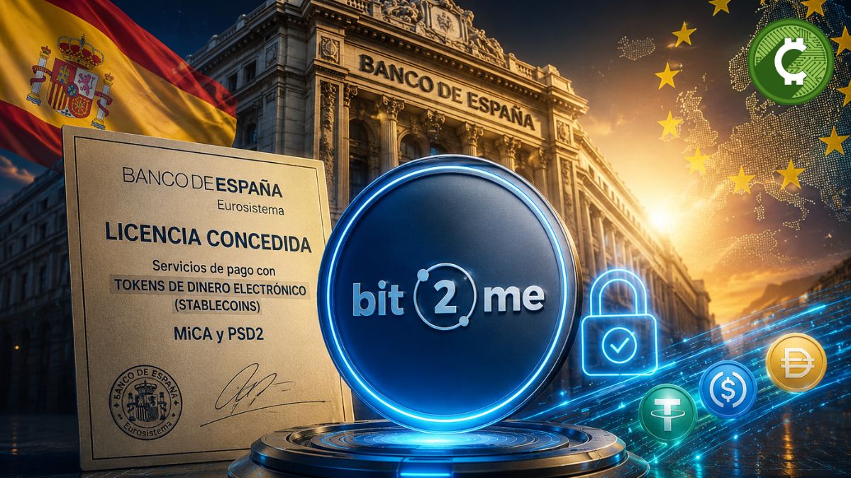 Bit2Me obtiene la primera licencia del Banco de España para operar pagos con stablecoins bajo MiCA