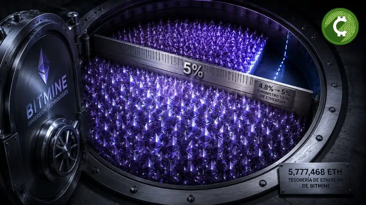 Bitmine amplía su tesorería de Ethereum a 5,77 millones de ETH y recompra 5,5 millones de acciones