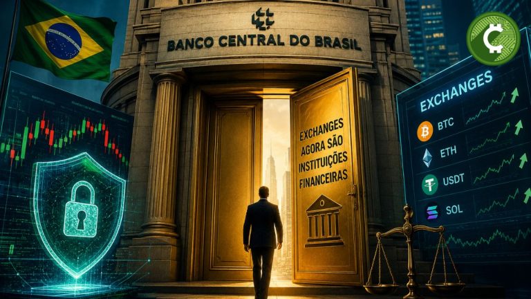 Exchanges de criptomonedas pasan a ser instituciones financieras en Brasil tras la Resolución 580 del Banco Central.